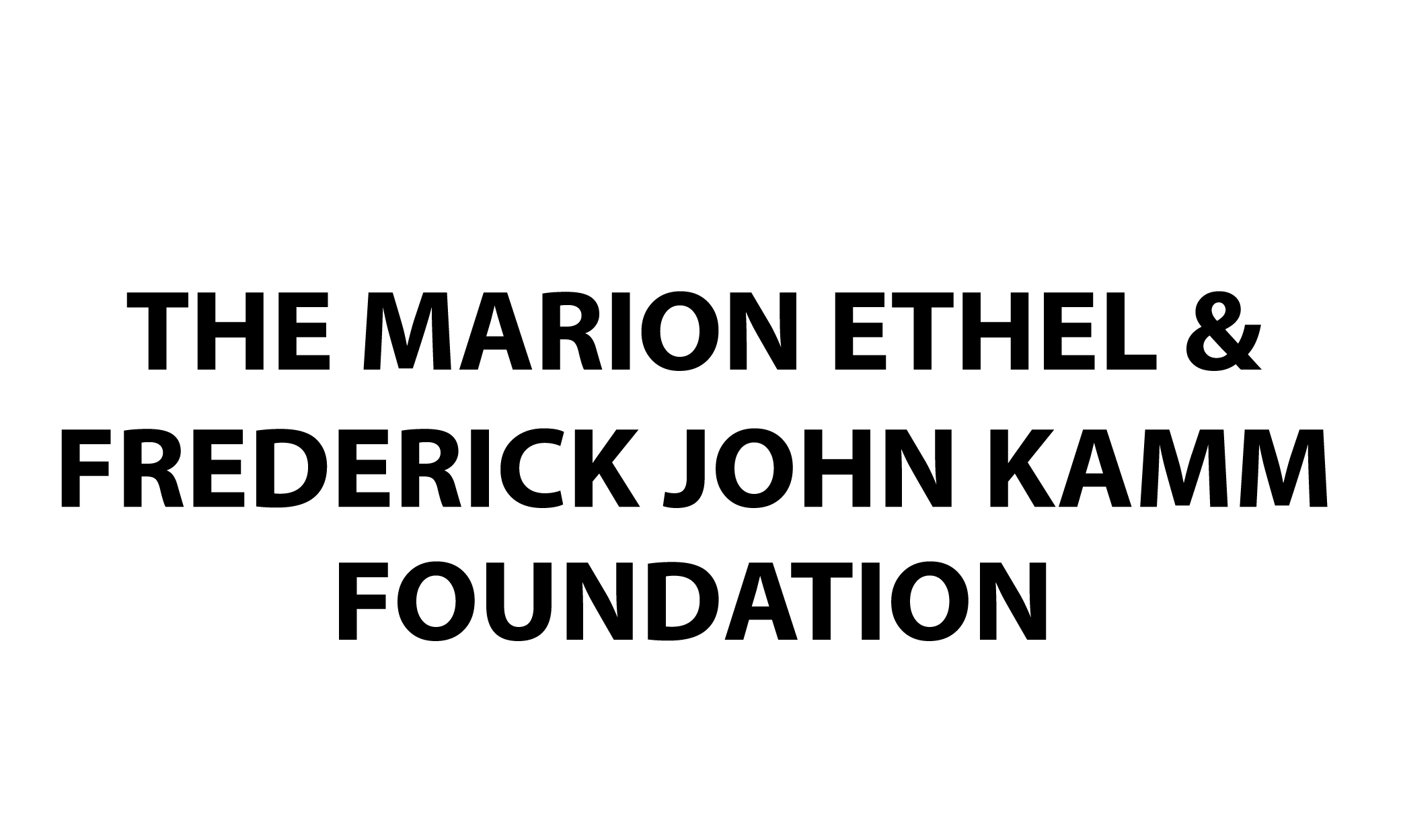 Marion Ethel & John Kamm Foundation