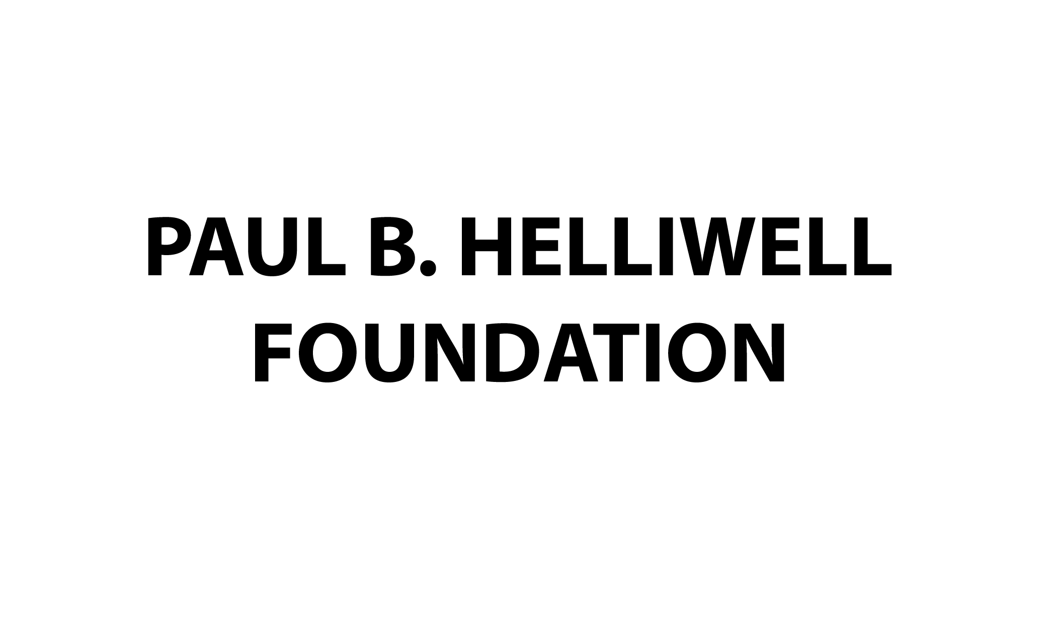 Paul B Helliwell Foundation